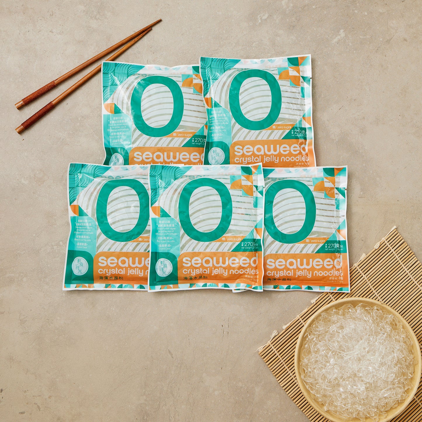 輕食時光 - 海藻水晶粉 單包裝 - 生酮飲食純素 (海藻麵)270g