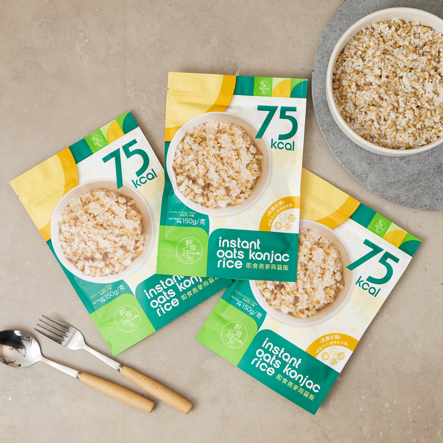 輕食時光 - 即開即食低卡燕麥蒟蒻飯 150克/單包裝