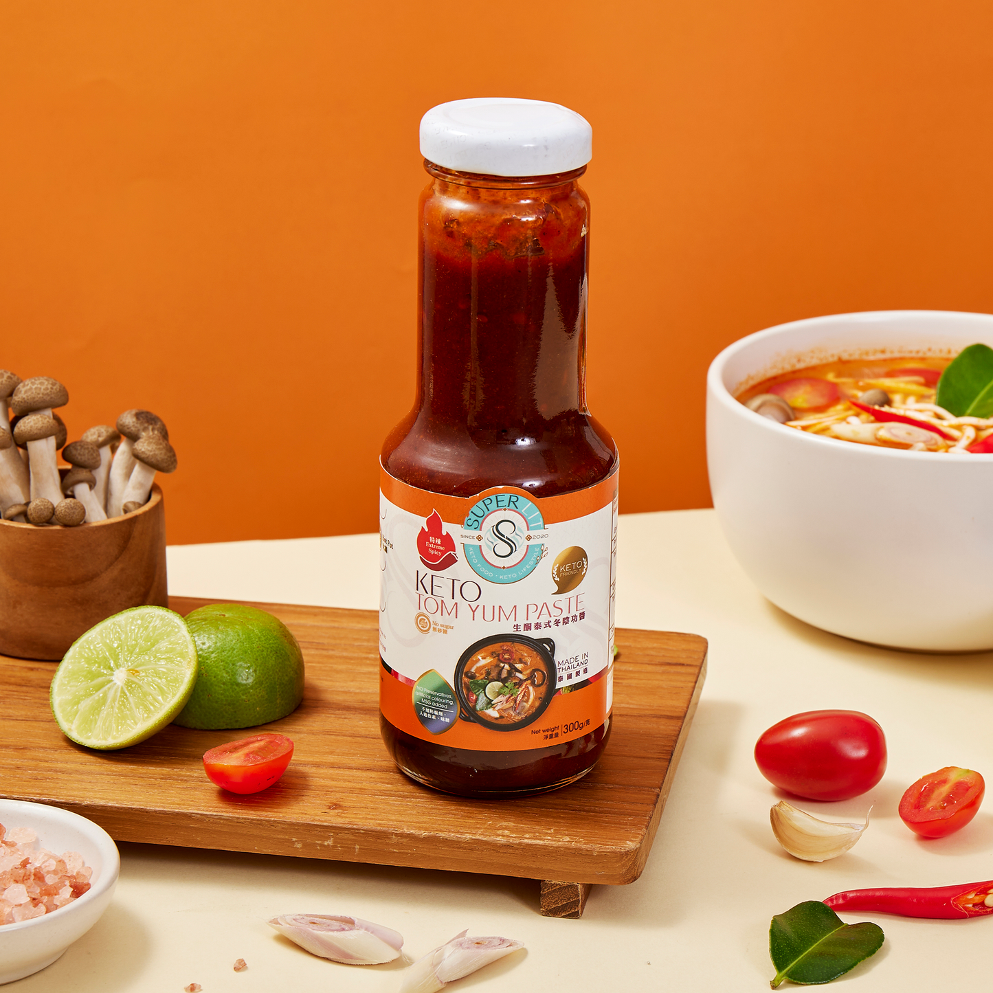 Super Lit 生酮純素 泰式冬陰功醬(煮湯底、火鍋、炒餸) 300g