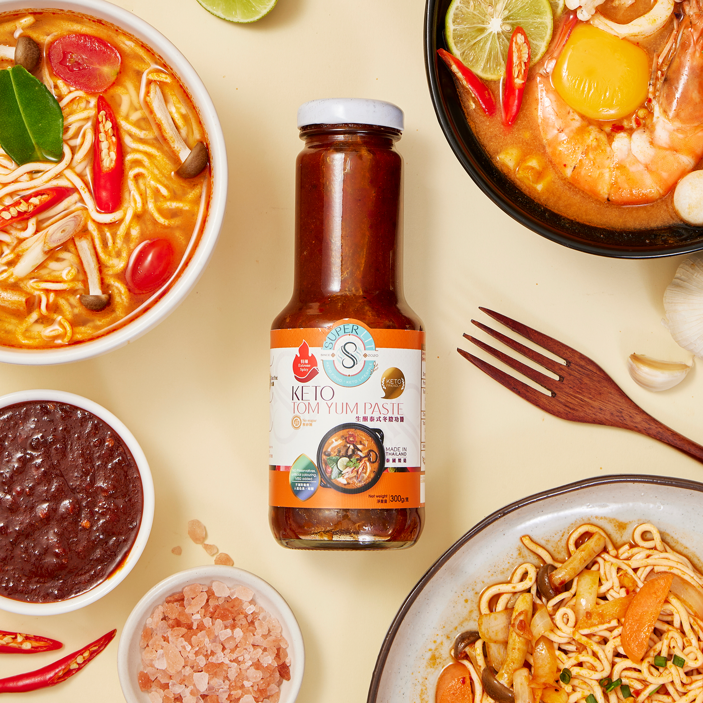 Super Lit 生酮純素 泰式冬陰功醬(煮湯底、火鍋、炒餸) 300g
