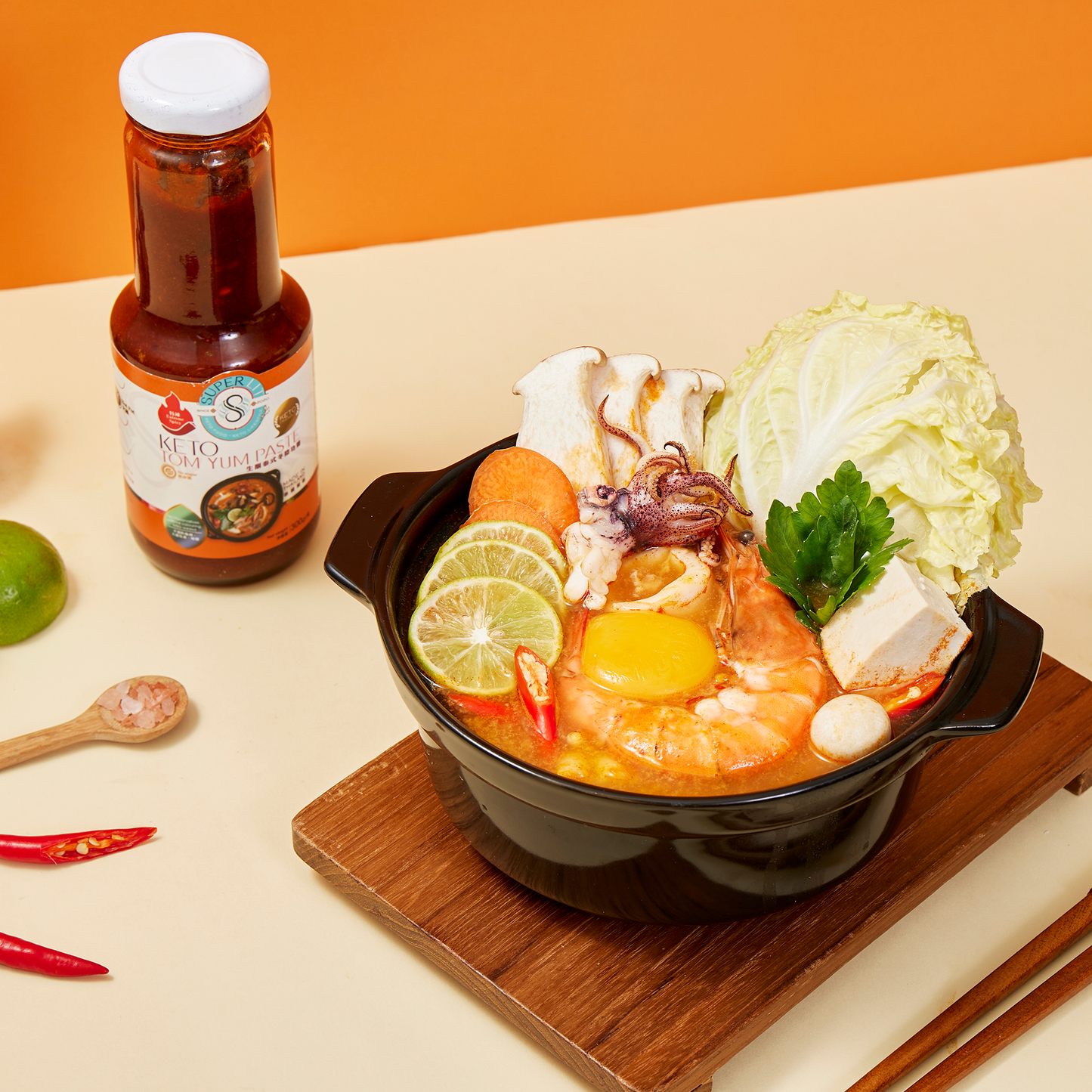 Super Lit 生酮純素 泰式冬陰功醬(煮湯底、火鍋、炒餸) 300g