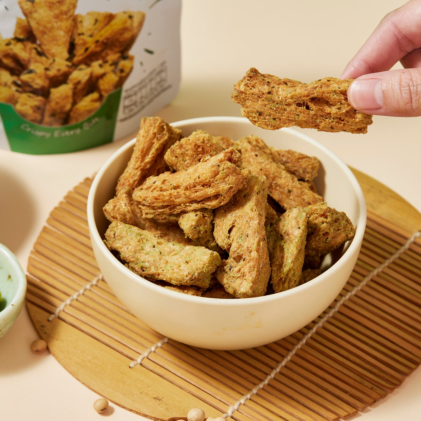 MORRIS - 高蛋白質大豆脆條 紫菜芥辣味 28g