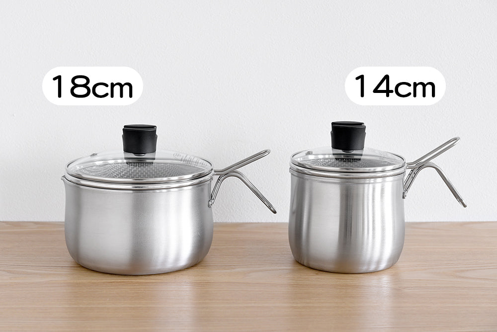 【日本知名廚具品牌🇯🇵Arnest】多功能不鏽綱煮食鍋 | 9合1烹飪功能｜日本燕三條製 | 14cm / 18cm