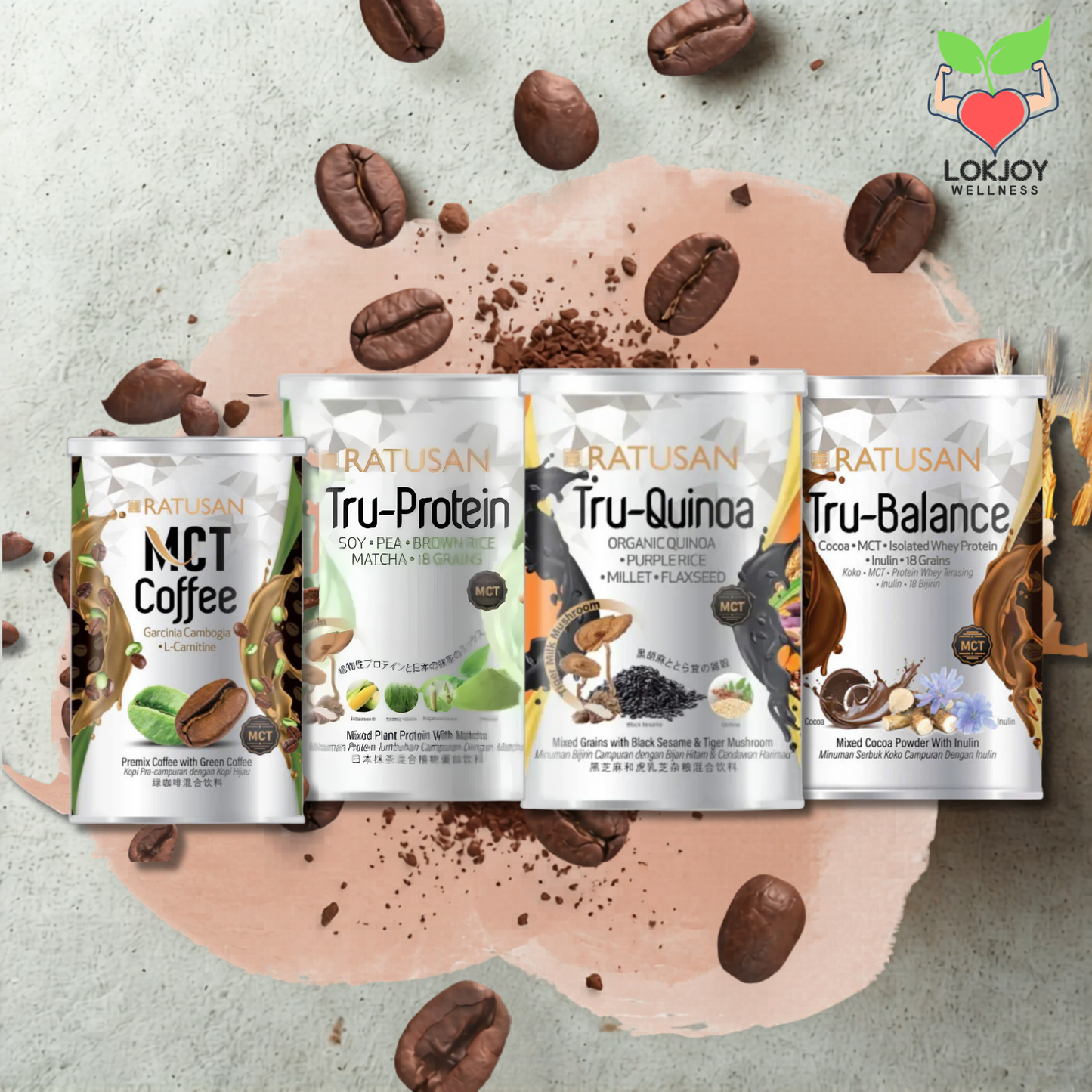 [RATUSAN] MCT 增肌減脂營養代餐系列 ☕️(團購優惠至18/6 晚上12:00截單，7月初發貨）