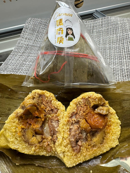 🌟【Carmen媽媽廚房】手工製健康栗子鹹肉小米糭🐤早鳥團購優惠💚無糯米｜連痛風人士都食得！(⚠️己截單)