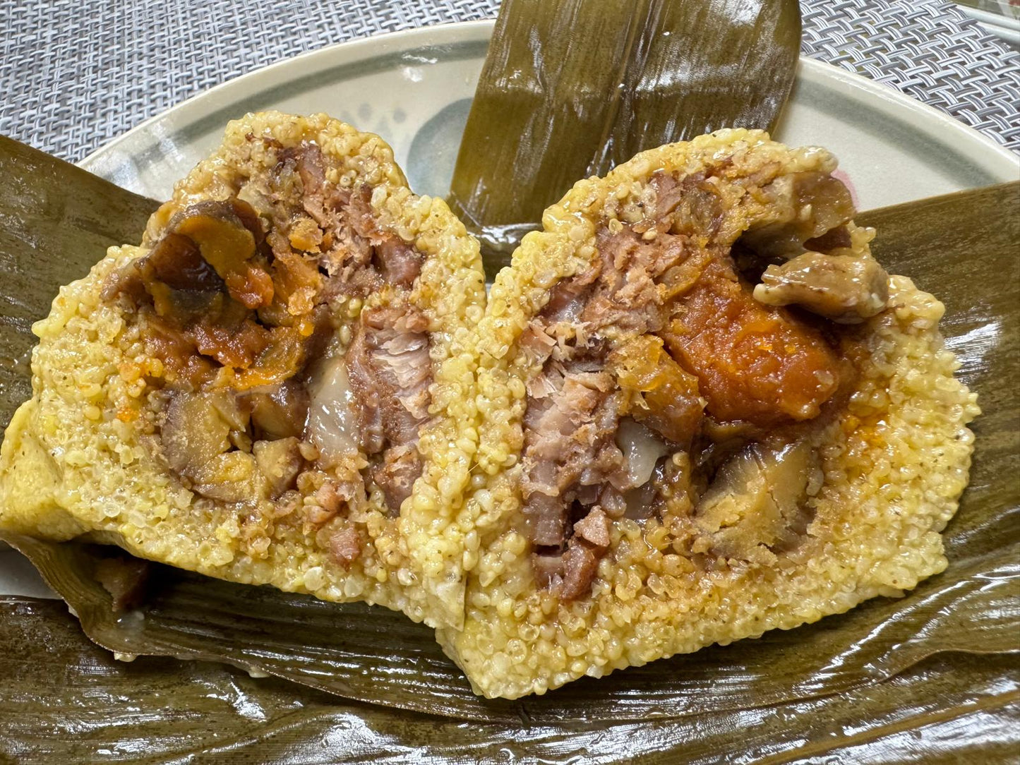 🌟【Carmen媽媽廚房】手工製健康栗子鹹肉小米糭🐤早鳥團購優惠💚無糯米｜連痛風人士都食得！(⚠️己截單)